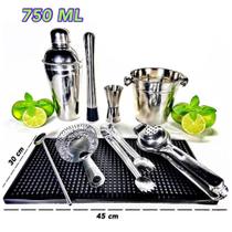 Kit Bar Inox Coqueteleira 750 Ml Caipirinha Completão