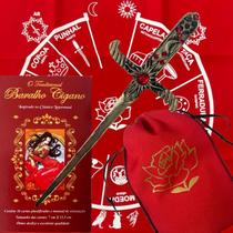 Kit Baralho Cigano Lenormand + Toalha + Estojo + Athame Kit Baralho Cigano Lenormand + Toalha + Estojo + Athame