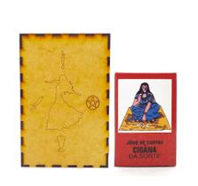 Kit Baralho Tarô Cigana da Sorte e Porta Tarô Caixa Madeira Kit Baralho Tarô Cigana da Sorte e Porta Tarô Caixa Madeira
