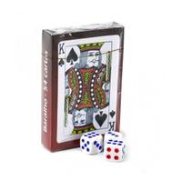 Kit baralhos com 54 cartas + 3 dados wellmix Kit baralhos com 54 cartas + 3 dados wellmix