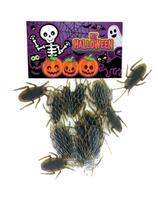 Kit Baratas Halloween Baratinha Falsa C/ 12 Unidades
