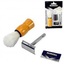 KIT Barba 4 Peças Inox com Pincel Alfacell - IMPORIENTE