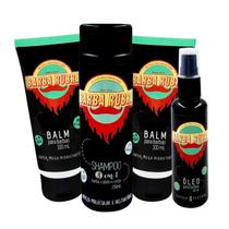 Kit Barba Com 1 Shampoo 3em1, 2 Balm E 1 Óleo Barba Rubra Kit Barba Com 1 Shampoo 3em1, 2 Balm E 1 Óleo Barba Rubra