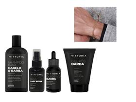 Kit Barba Completo + Pulseira 18k - Vitturia Kit Barba Completo + Pulseira 18k - Vitturia
