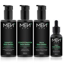 Kit Barba Completo: Shampoo Balm Óleo Condicionador Menspa Kit Barba Completo: Shampoo Balm Óleo Condicionador Menspa