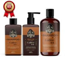 Kit barba e cabelo cafe masculino don alcides