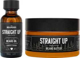 Kit Barba Live Bearded Straight Up - Óleo e Manteiga para Tratamento