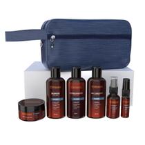 Kit Barba Oceano Shampoo Balm Óleo Necessaire Azul Masculino