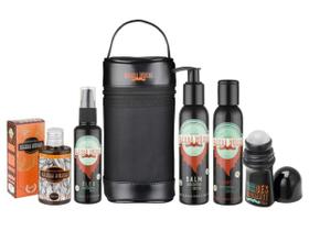 Kit Barba Rubra Necessaire Óleo Shampoo Colônia Balm Rollon