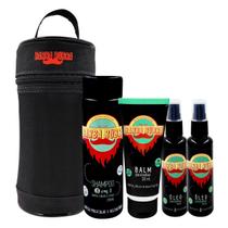 Kit Barba Rubra Necessaire, Shampoo 3 em 1, Balm e 02 Óleos Kit Barba Rubra Necessaire, Shampoo 3 em 1, Balm e 02 Óleos