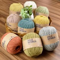 Kit Barbante Ateliê Natureza Pingouin 200g - 9 Novelos Kit Barbante Ateliê Natureza Pingouin 200g - 9 Novelos