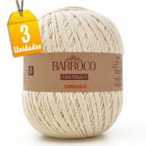 Kit Barbante Barroco Natural 4/8 8 Fios 700g - 3 unidades