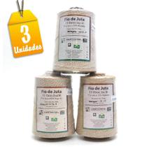 Kit Barbante de Juta Bouclê 500g 1015 Metros - 3 Unidades Kit Barbante de Juta Bouclê 500g 1015 Metros - 3 Unidades