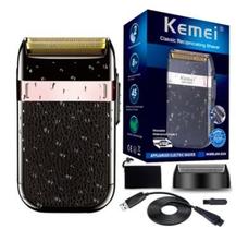 Kit Barbeador Elétrico Kemei KM2024 + Acessórios e Original