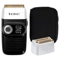 Kit Barbeador Recarregável Portátil Kemei Elétrico - RELET Kit Barbeador Recarregável Portátil Kemei Elétrico - RELET
