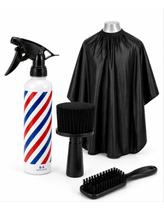 Kit Barbearia Completo Capa Escova Spray Borrifador Pente