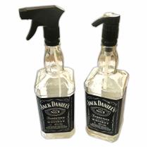 Kit Barbearia Garrafa Borrifador Saboneteira Jack Daniels Barber Shop