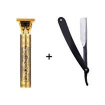 Kit barbeiro perfeito maquina de acabamento ultrabarber + navalhete - SLU