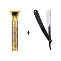 Kit barbeiro perfeito maquina de acabamento ultrabarber + navalhete