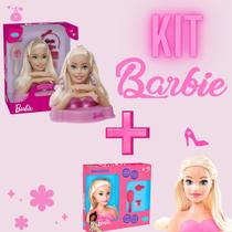 Kit Barbie busto que fala 12 frases e Barbie Busto 15cm