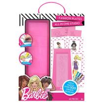 Kit Barbie Fashion Plates - Estúdio de Design de Moda Completo