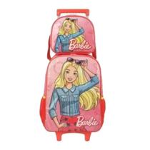 Kit barbie luxcel (mochila, lancheira e porta lapis)