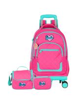 Kit Barbie Mochila Rodas + Lancheira + Estojo Box Kit Barbie Mochila Rodas + Lancheira + Estojo Box