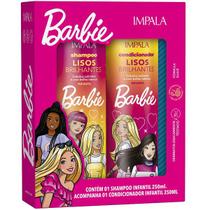 Kit Barbie Shampoo e Condicionador 250ML Lisos Brilhantes - Impala