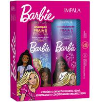 Kit Barbie Shampoo e Condicionador 250ML Praia e Piscina