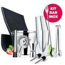 Kit Barman Completo Profissional Coqueteleira Boston Bar