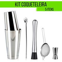 Kit Barman Coqueteleira Profissional Inox Drink Caipirinha - Clink