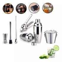 Kit Barman Drink Bartender Completo Profissional 6 Pçs Inox - FRIGOPRO