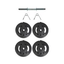 KIT BARRA 40cm 10kg2x 3kg 2x 2kg ANILHA KENKORP TREINE EM CASA