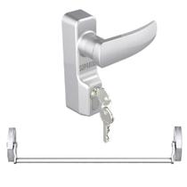 Kit Barra Antipânico Com Fechadura Para Porta De 01 Folha