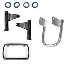 Kit Barra Estabilizadora Suporte e Aro Farol Borrachas Cg 99