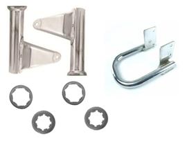 Kit Barra Estabilizadora Suporte Farol Cromado e Coxim Cg 99 Kit Barra Estabilizadora Suporte Farol Cromado e Coxim Cg 99