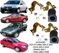 Kit Barra Estabilizadora Suspensão Dianteira Pickup Corsa 95/03 Celta 01/16 Prisma 07/... Tigra 98/99