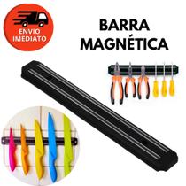 Kit Barra Magnética Imã Suporte Utensílios Organizador Facas Tesoura Ferramentas 50Cm
