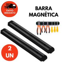 Kit Barra Magnética Imã Suporte Utensílios Organizador Facas Tesoura Ferramentas 50Cm