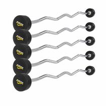Kit Barra Montada W 7,5 A 35kg Monobloco Cromada Musculação