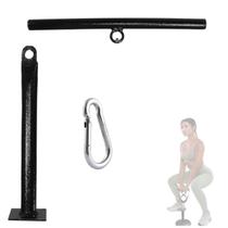 Kit Barra Suporte Para Agachamento Sumô Trino Perna Academia