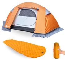 Kit Barraca 1 Pessoa 6000mm Minipack Trekking + Isolante Termico Inflavel para Baixas Temperaturas