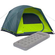 Kit Barraca Amazonia 4 Pessoas + Colchão Solteiro Coleman Kit Barraca Amazonia 4 Pessoas + Colchão Solteiro Coleman