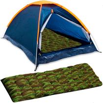 Kit Barraca Camping 2 Pessoas Panda Ntk Colchonete Solteiro Kit Barraca Camping 2 Pessoas Panda Ntk Colchonete Solteiro