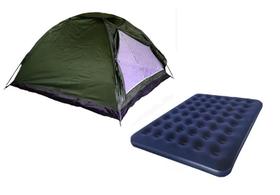 Kit barraca camping iglu 4 pessoas + colchão casal inflável Kit barraca camping iglu 4 pessoas + colchão casal inflável