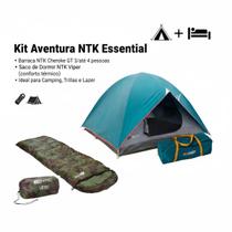 Kit barraca cherokee gt 3/4 e saco de dormir camuflado