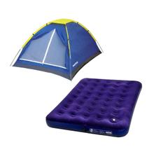 Kit Barraca de Camping 3 Lugares + Colchão Inflável MOR Acampamento