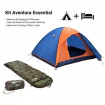 Kit barraca falcon 3/4 e saco de dormir camuflado