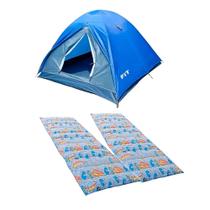 Kit Barraca Fox 2/3 P Nautika + 2 Colchonete Solteiro 190x60cm Kit Barraca Fox 2/3 P Nautika + 2 Colchonete Solteiro 190x60cm