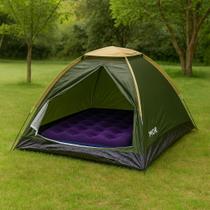Kit Barraca Iglu 2 Pessoas + Colchão Inflavel Multiuso Casal MOR
